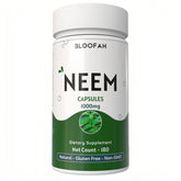 Bloofah Neem Leaf Powder Capsules 1000mg (Azadirachta Indica) Herbal Supplement for Natural Wellness, Non-GMO, Gluten-Free, 100% Pure Neem Leaf Powder For Overall Health